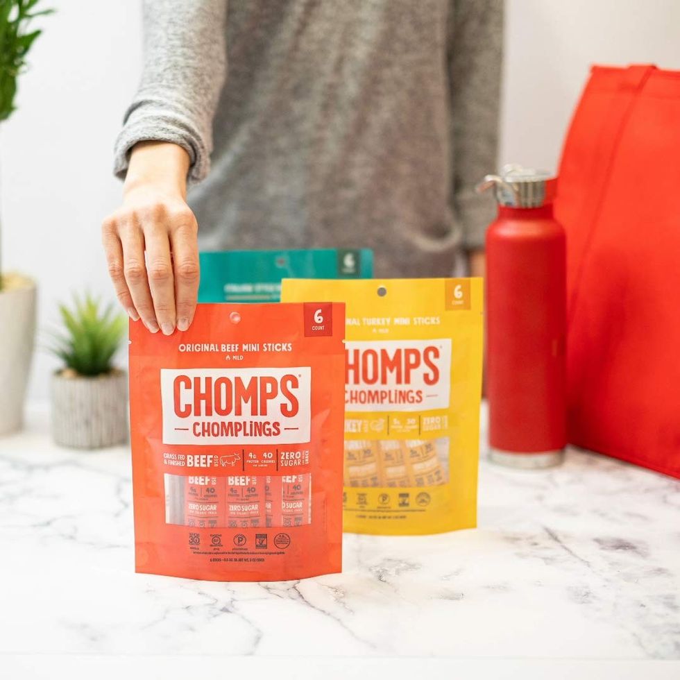 Chomps Mini Grass-Fed Beef Jerky Meat Snack Sticks