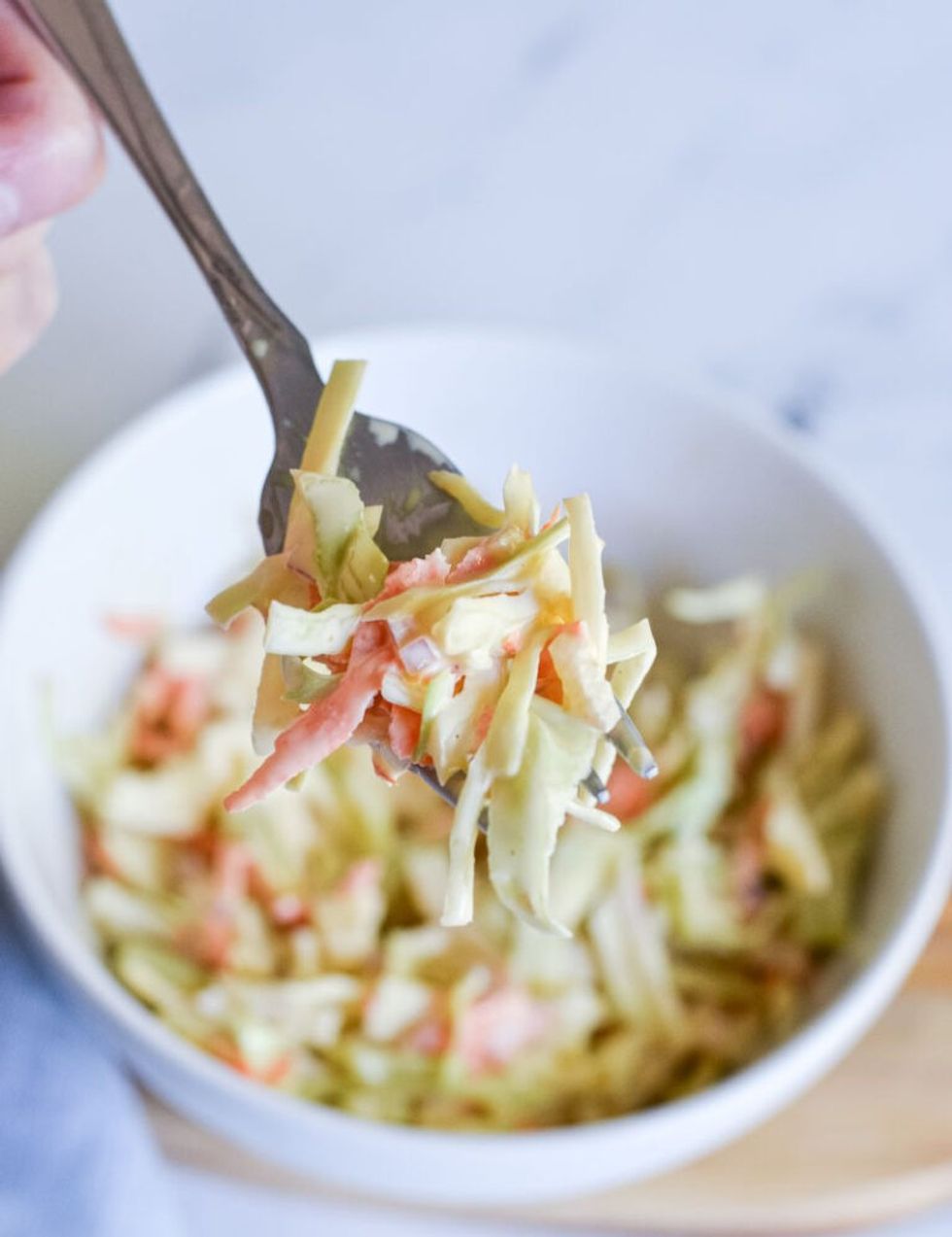 Chopped Cabbage as Salad