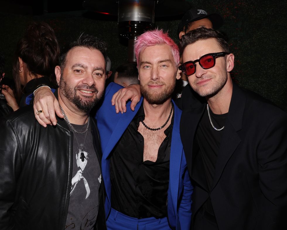 Chris Kirkpatrick, Lance Bass and Justin Timberlake