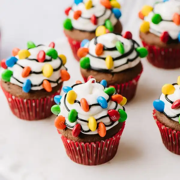 Christmas Light Cupcakes