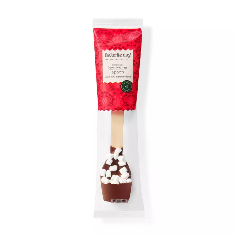 Christmas Marshmallow-Covered Hot Cocoa Spoon
