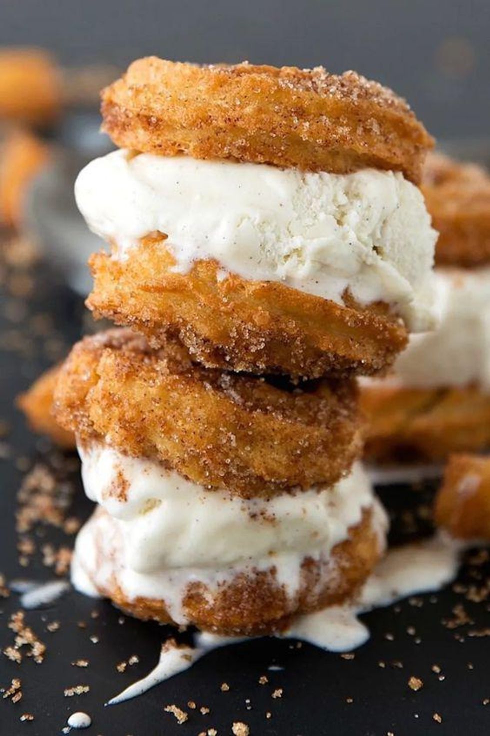 Churro Ice Cream Sandwiches
