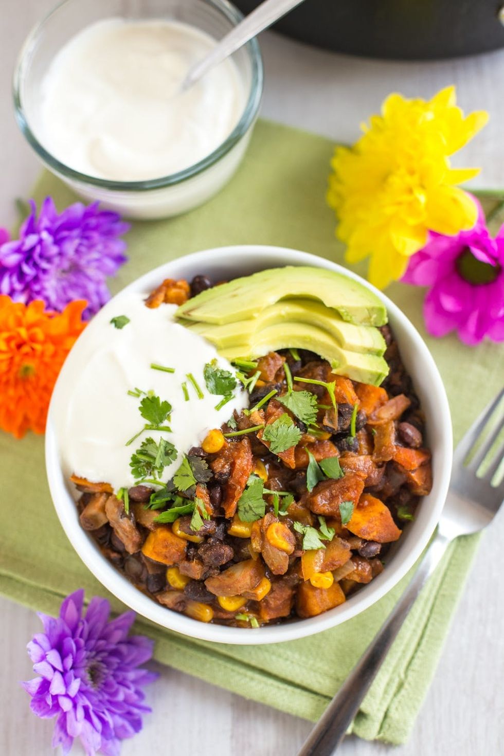 Cinco de Mayo One-Pot Sweet Potato and Black Bean Chili Recipe