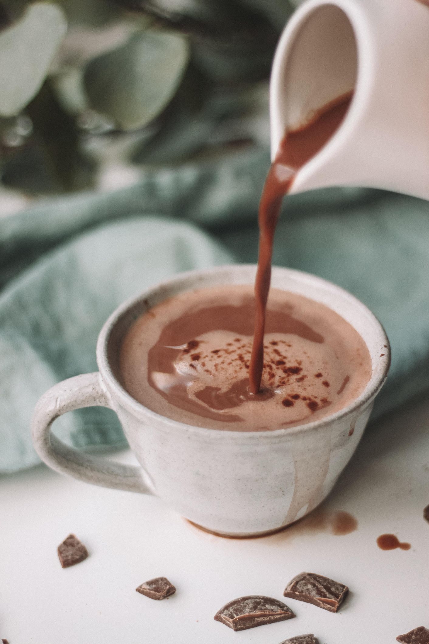 Cinnamon Hot Chocolate With Rum and Horchata