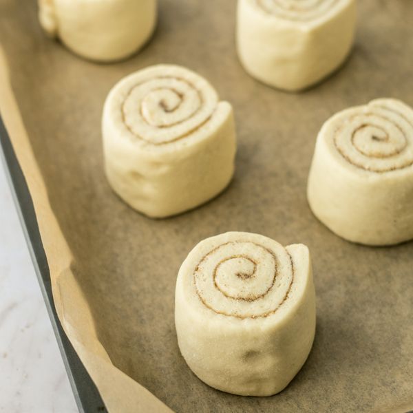 Cinnamon Rolls On Tray