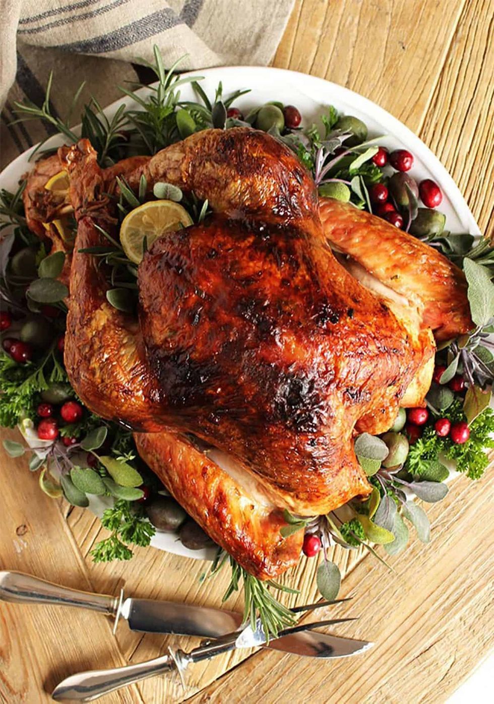 Citrus and Herb Butter Roasted Turkey
