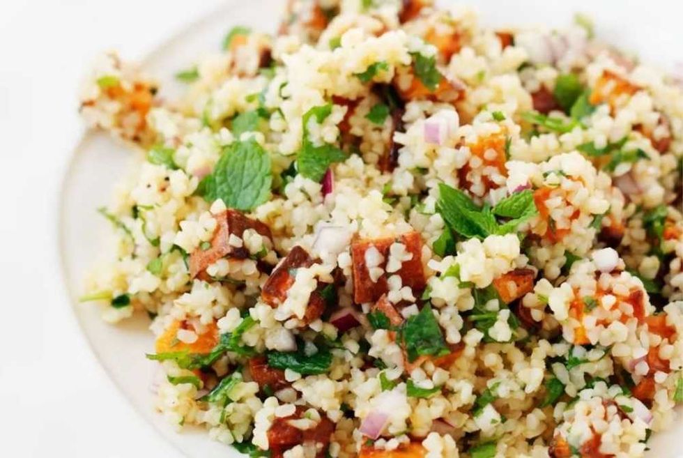 Citrusy Sweet Potato Bulgur Salad