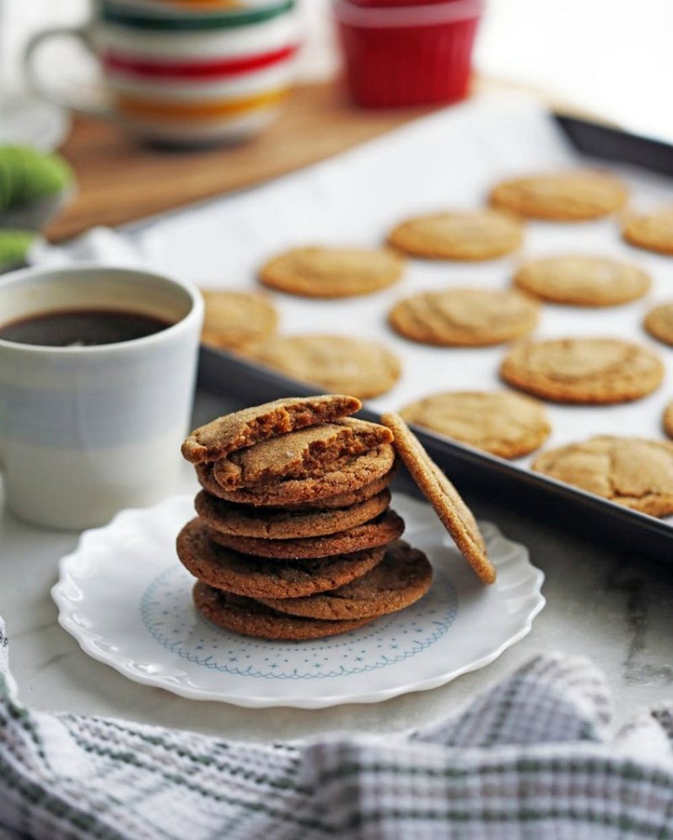 Classic Chewy Gingersnap Cookies