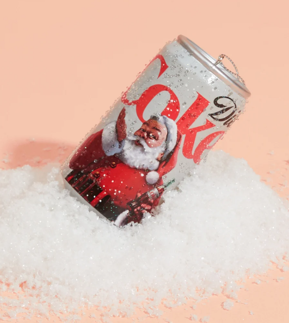 Classic Diet Cola Santa Christmas Ornament