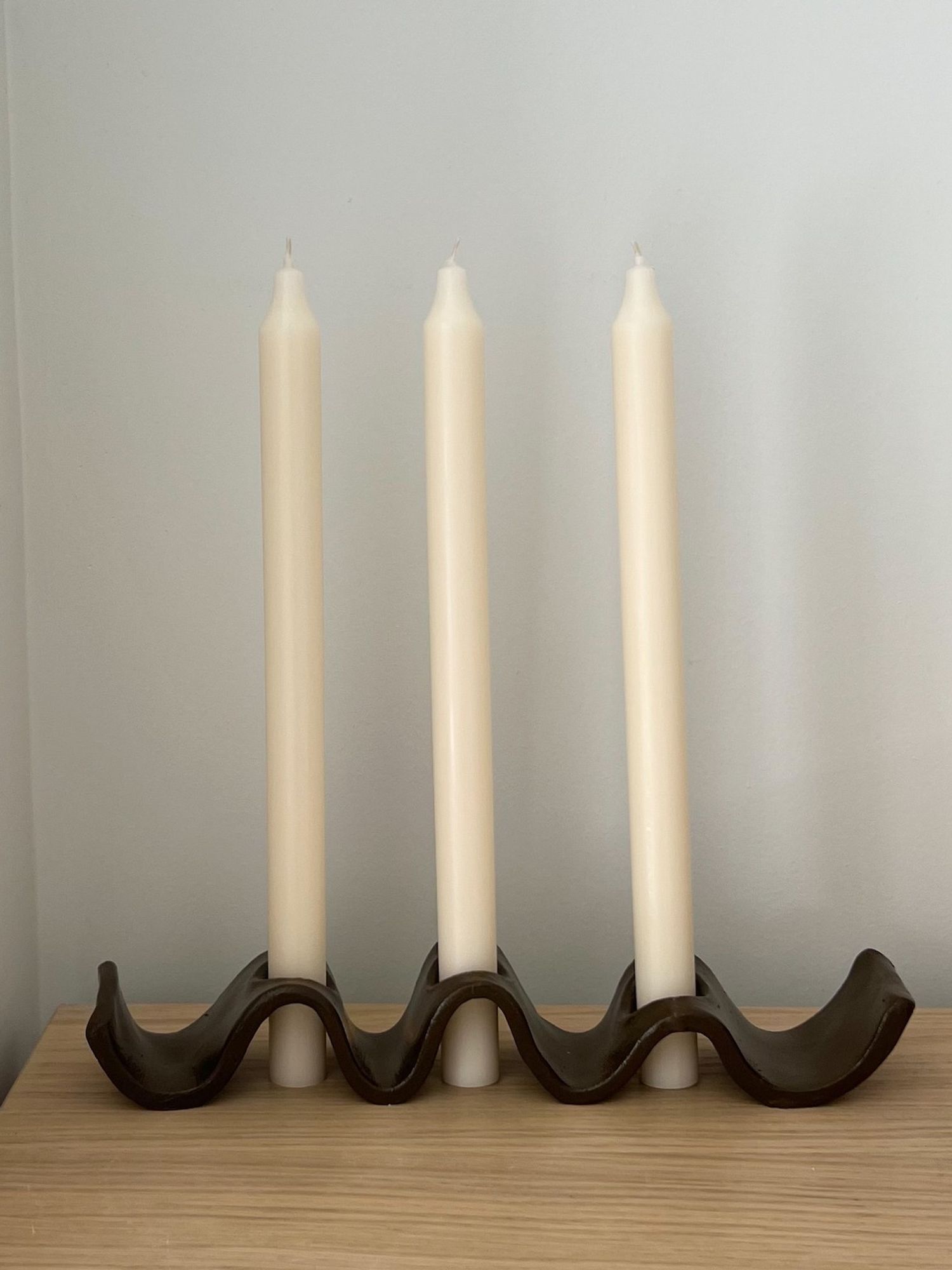 clay candle holder DIY for handmade gifts