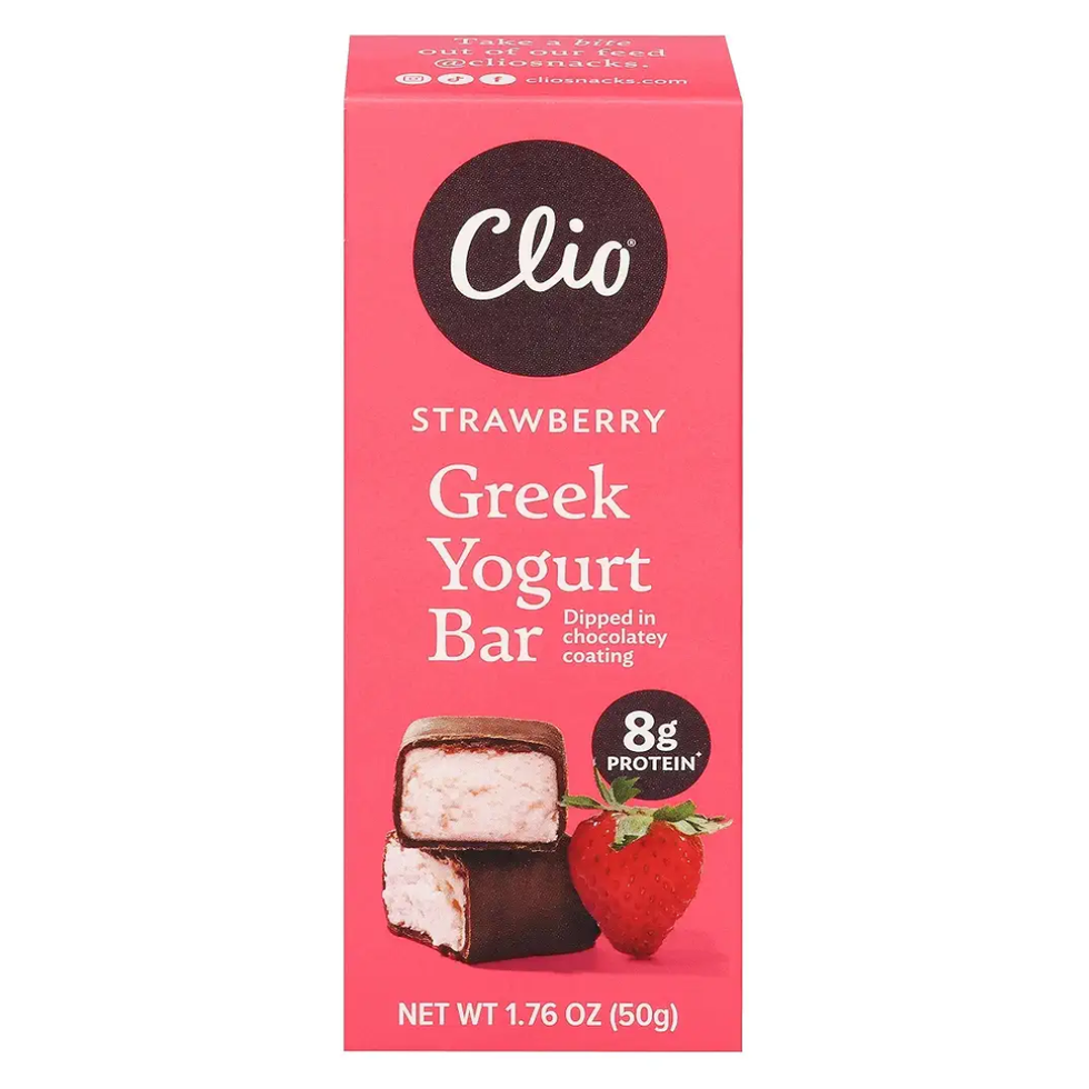 Clio Snacks Strawberry Greek Yogurt Bar