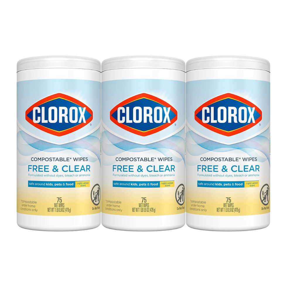 Clorox Free & Clear Compostable Cleaning Wipes