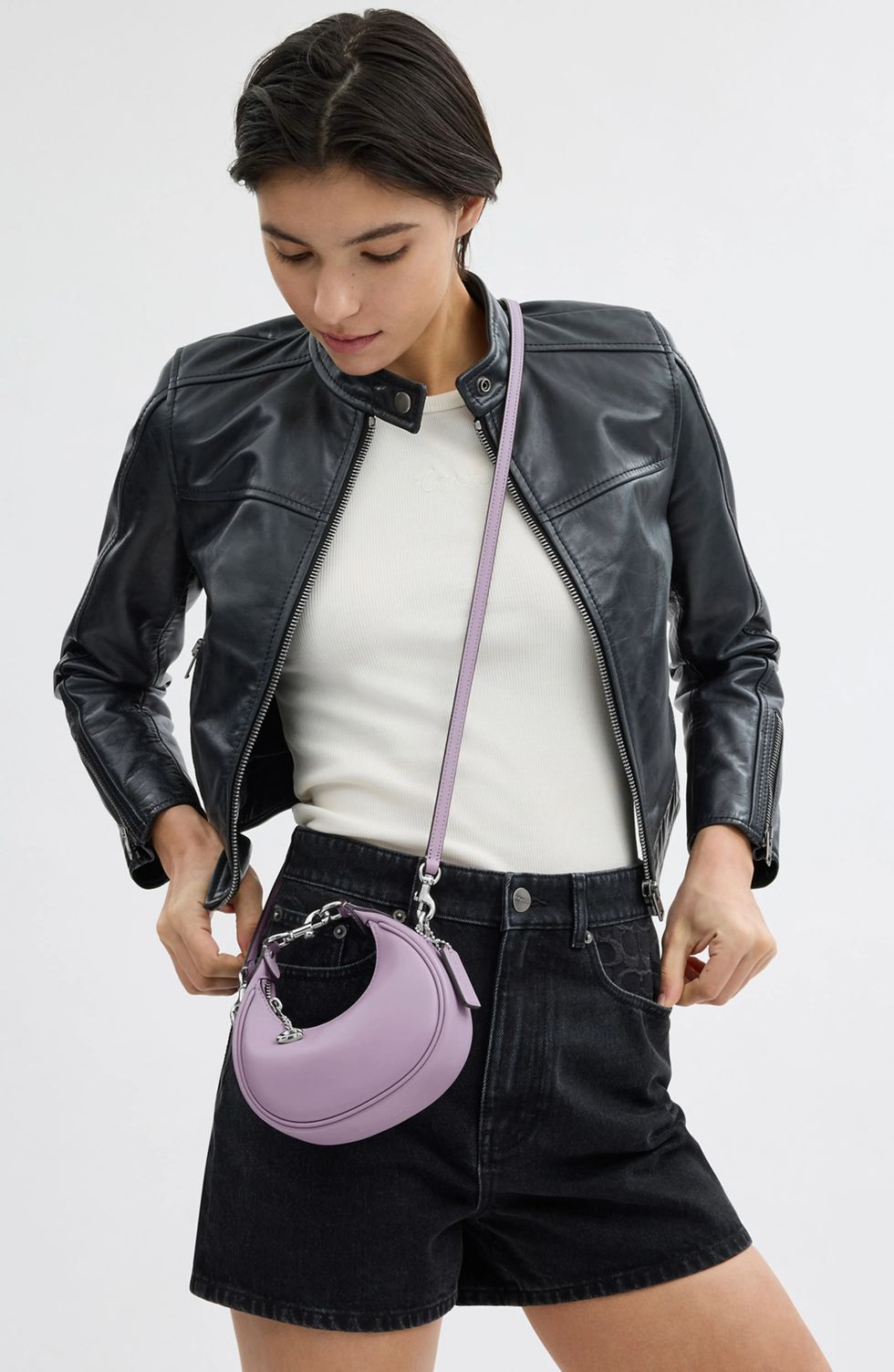 Coach Jonie Bag in lilac color