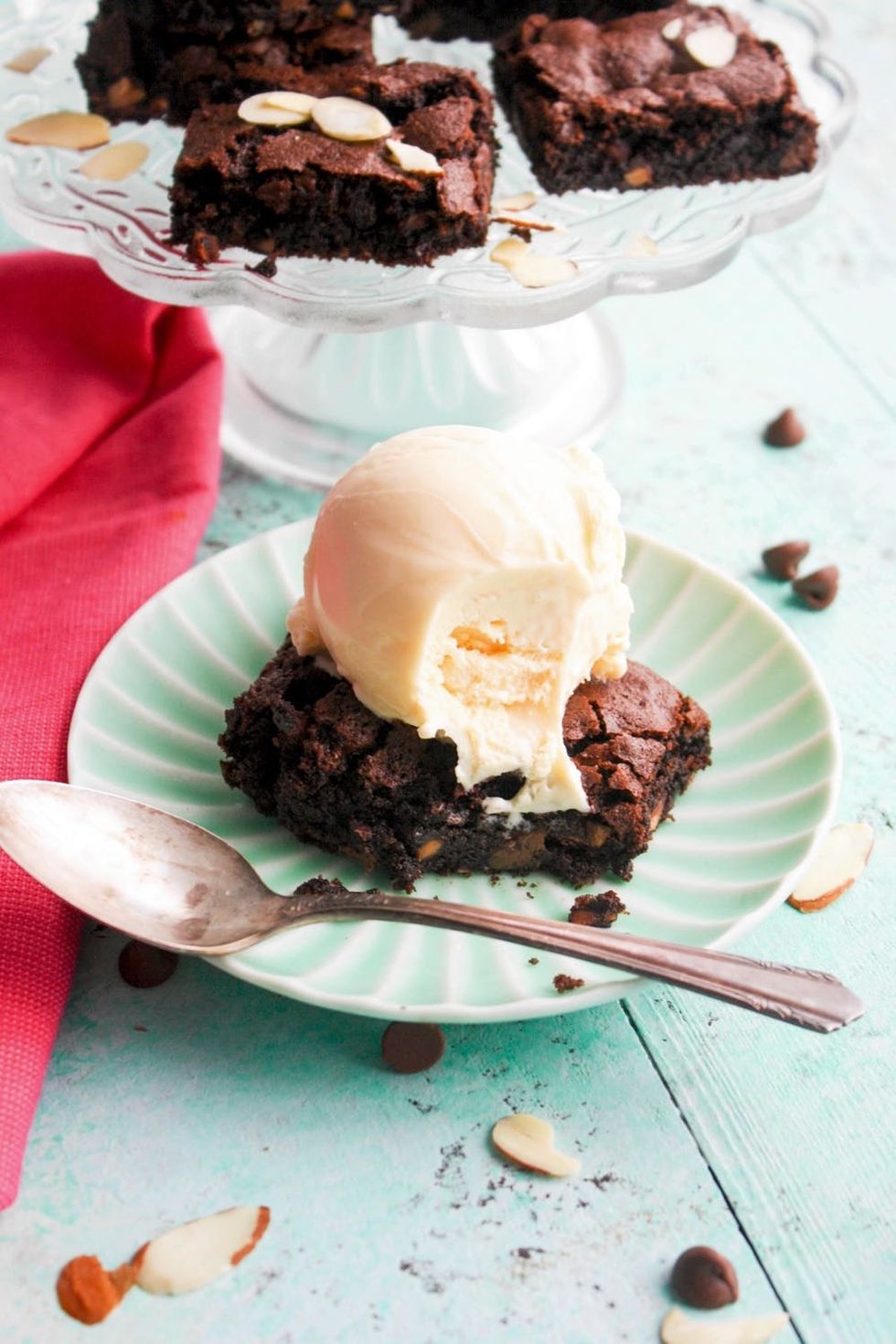 Coconut Flour Chocolate-Almond Brownies Recipe