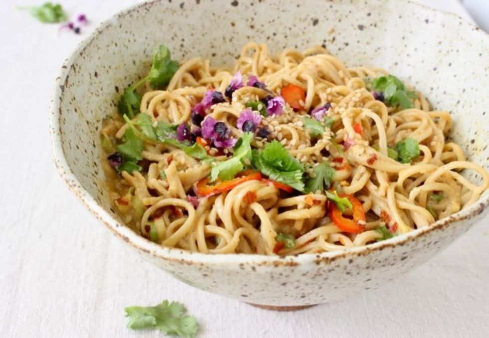 Cold Sesame Peanut Soba Noodles