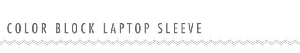 Color Blok Laptop Sleeve