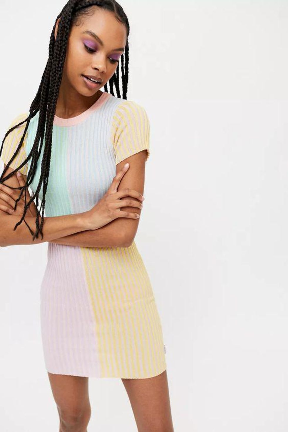 Colorblock mini dress urban outfitters