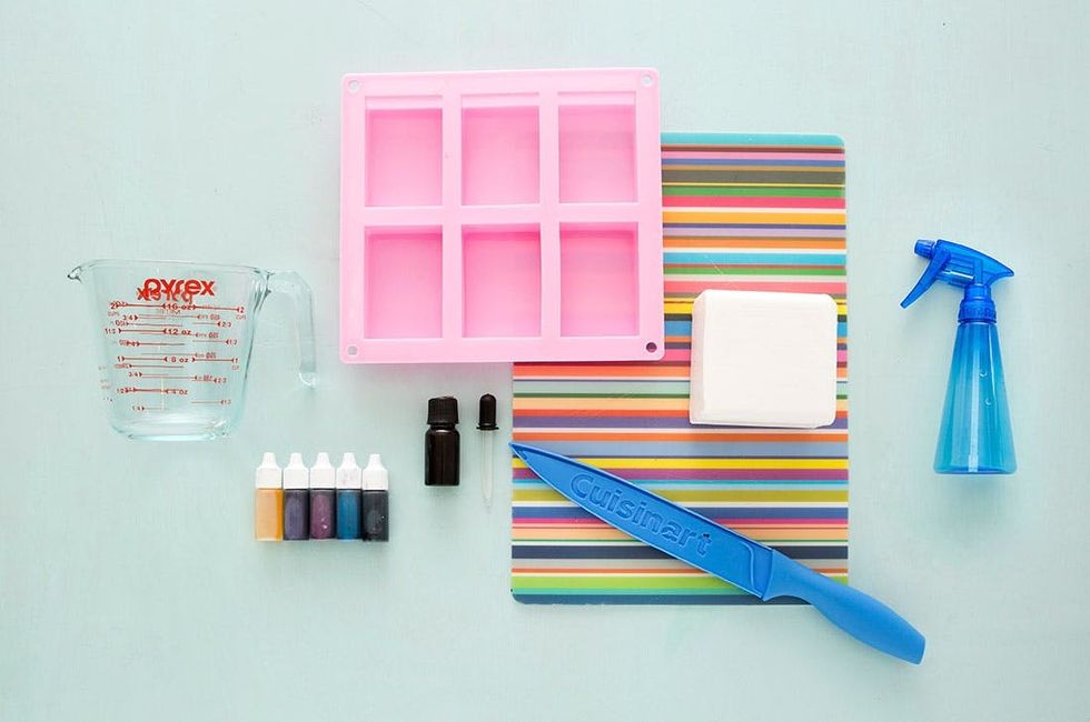 How to Make Modern Color Block Soap Brit + Co