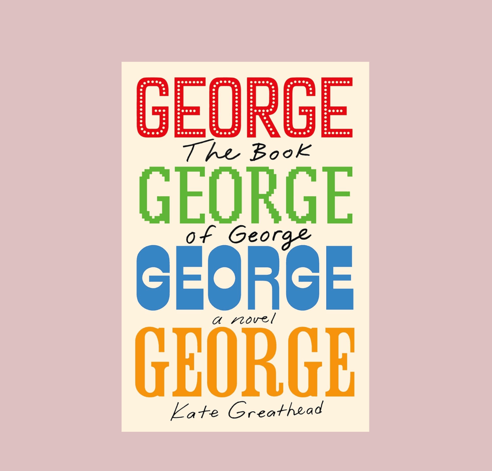 Colorful book cover titled "George" by Kate Greathead.