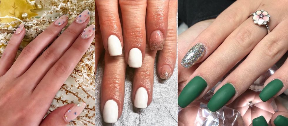 colorful christmas nails that will look good with every outfit