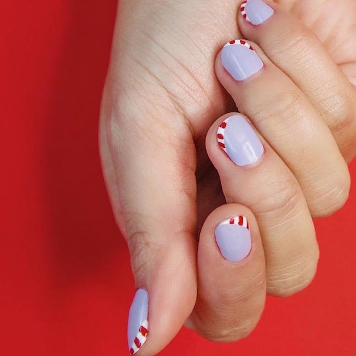 colorful christmas nails