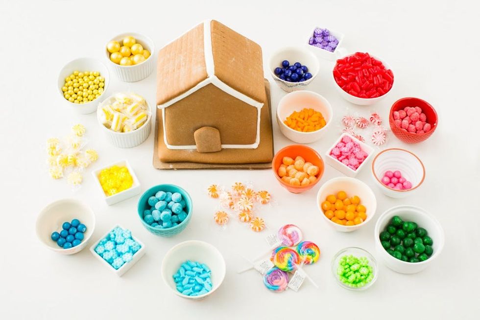 Colorful Gingerbread House Decoration