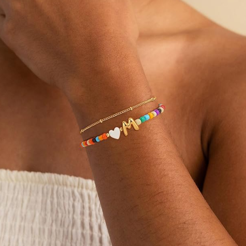 Colorful Initial Bracelet