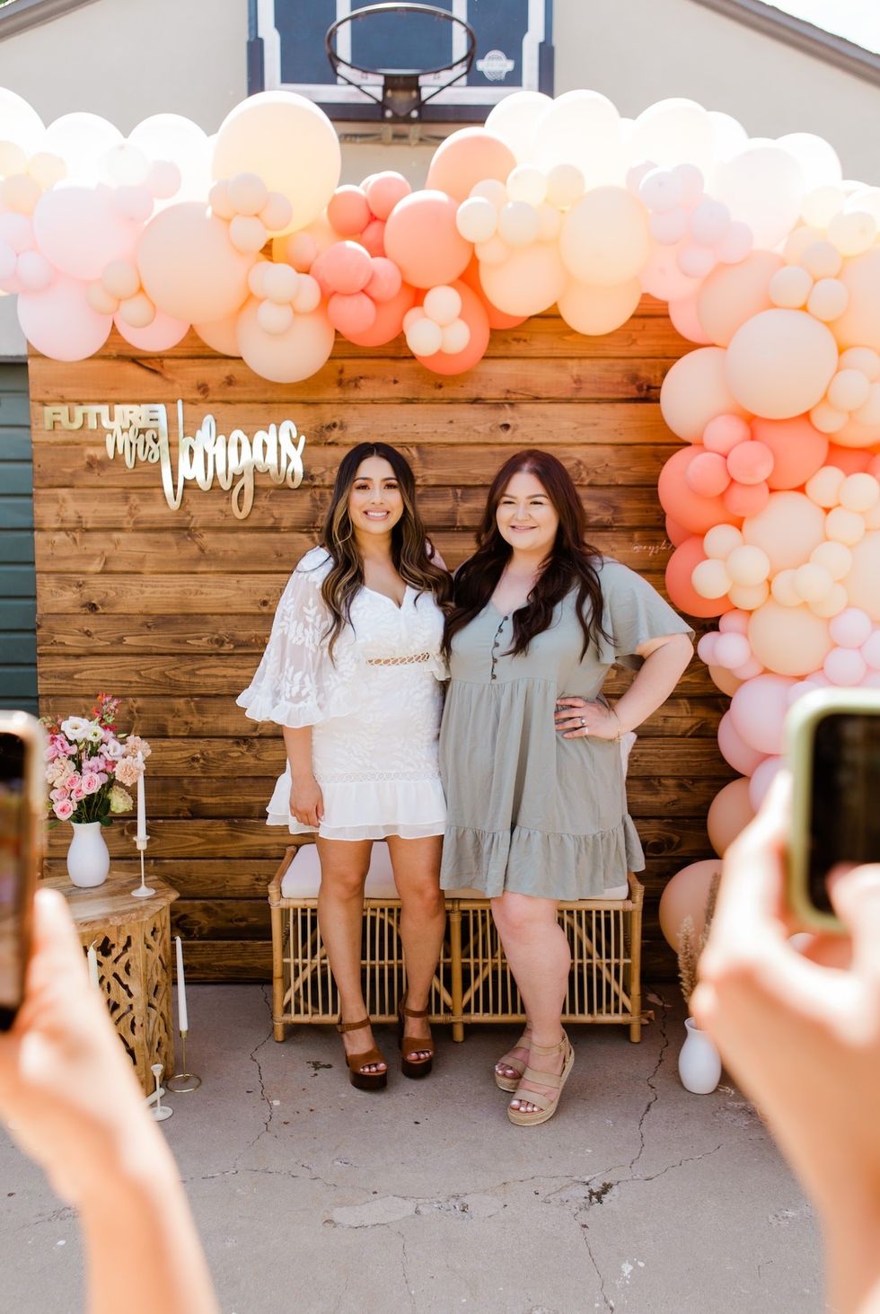 colorful party for the bride