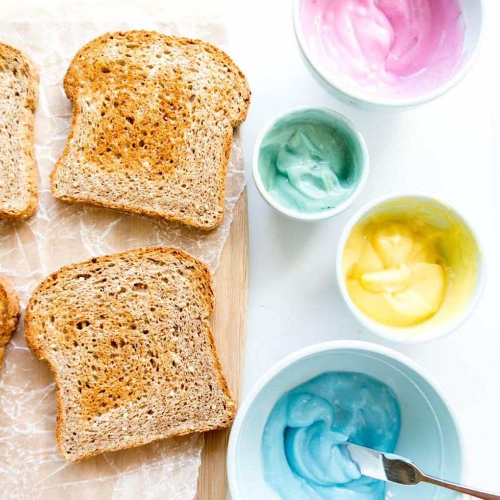 colorful toast