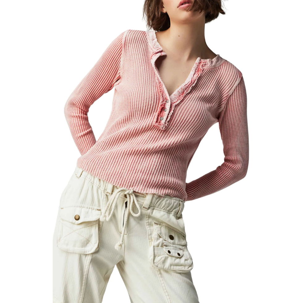 Colt Long Sleeve Waffle Knit Henley