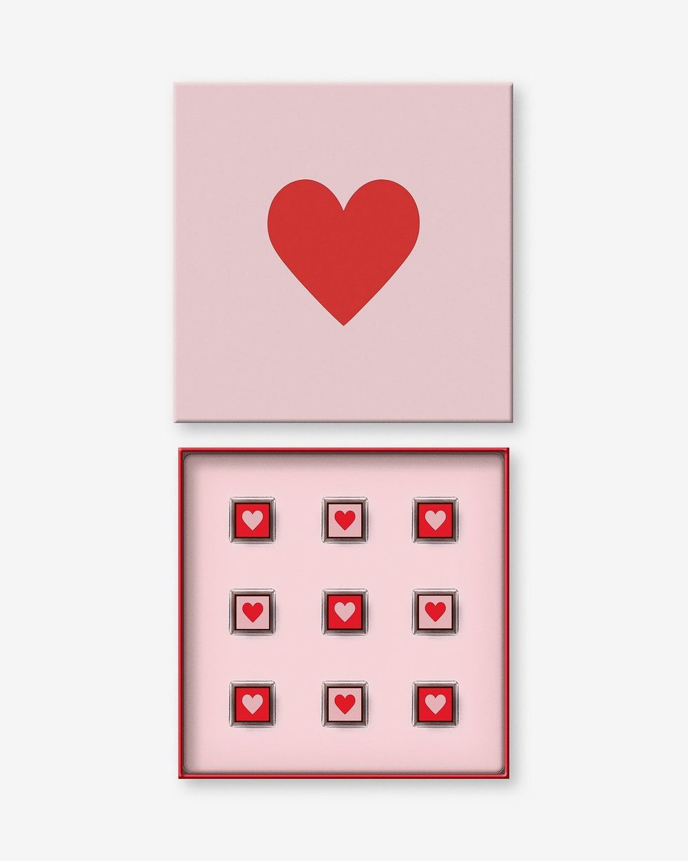 Compart\u00e9s 9-Piece Valentine's Chocolate Heart Gift Box