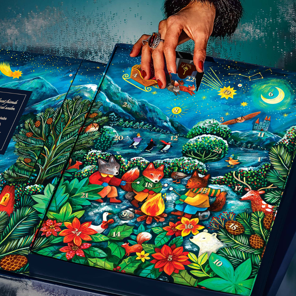 Compart\u00e9s Winter Foxes Chocolate Advent Calendar