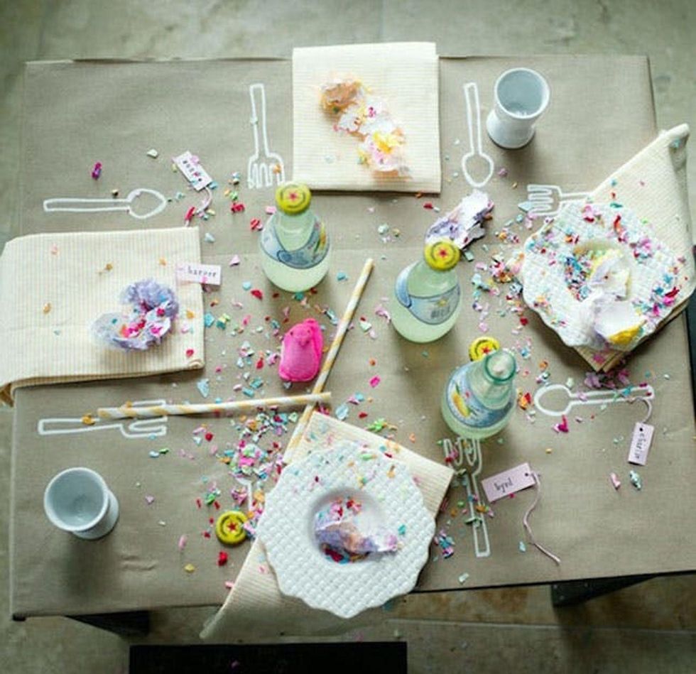 confetti spring table