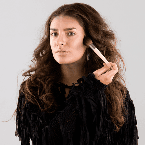 contouring for the zombie makeup look