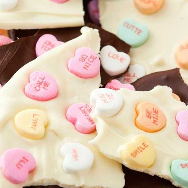 Conversation Heart Bark