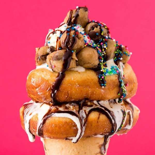 Cookie Dough Donut Sundae