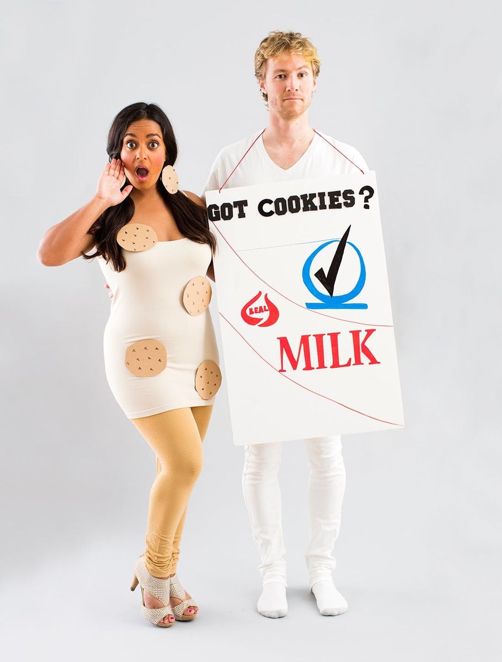 Cookies and milk Halloween costume