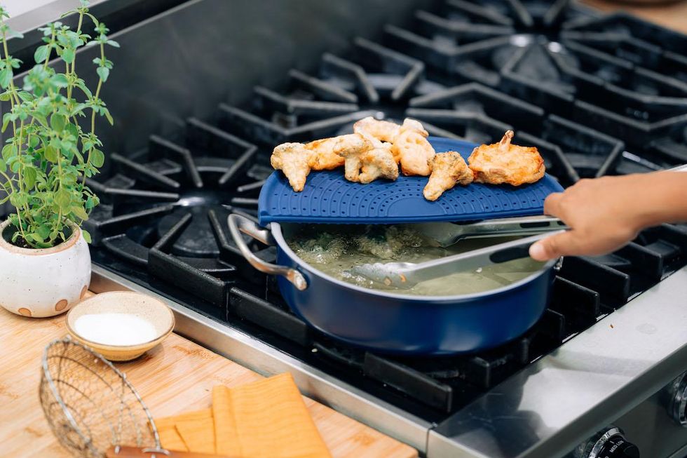 cooking with a Splatter Screen