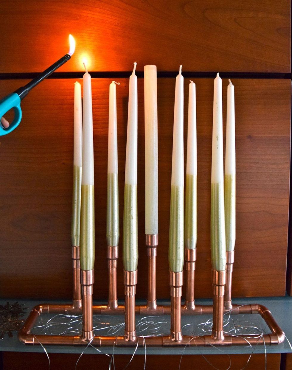 Copper Menorah