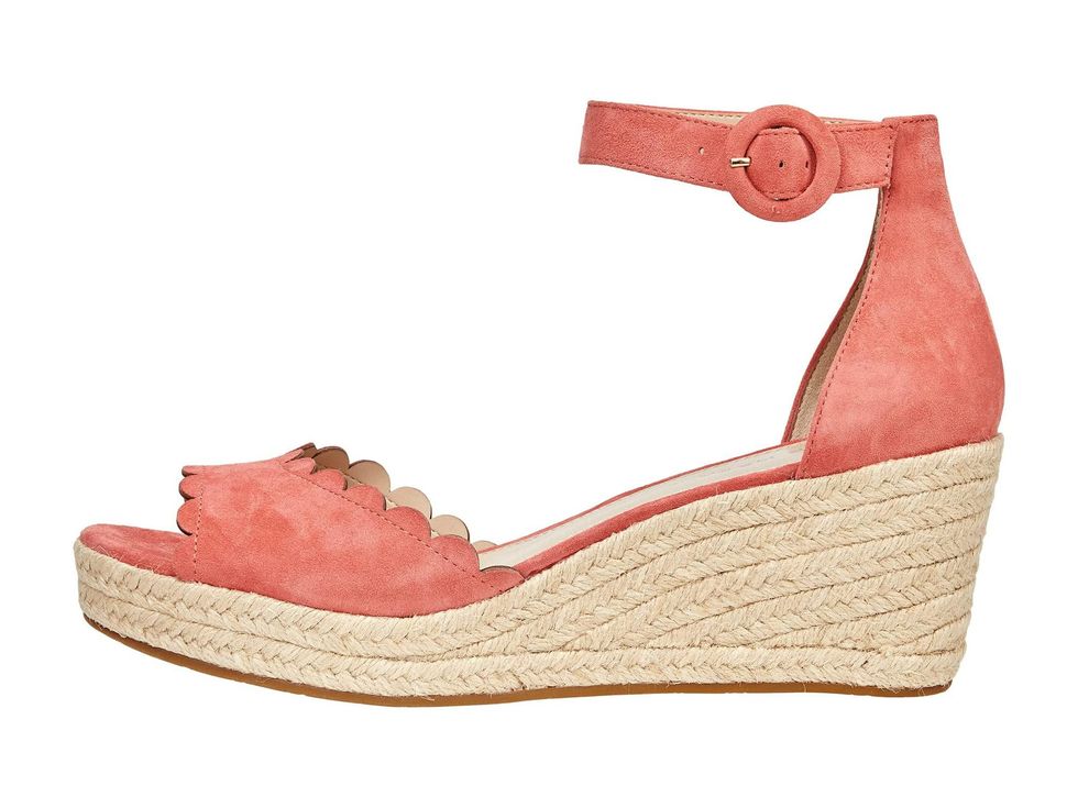 Coral Espadrille Wedge