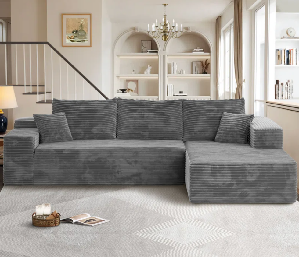 Corduroy sofa