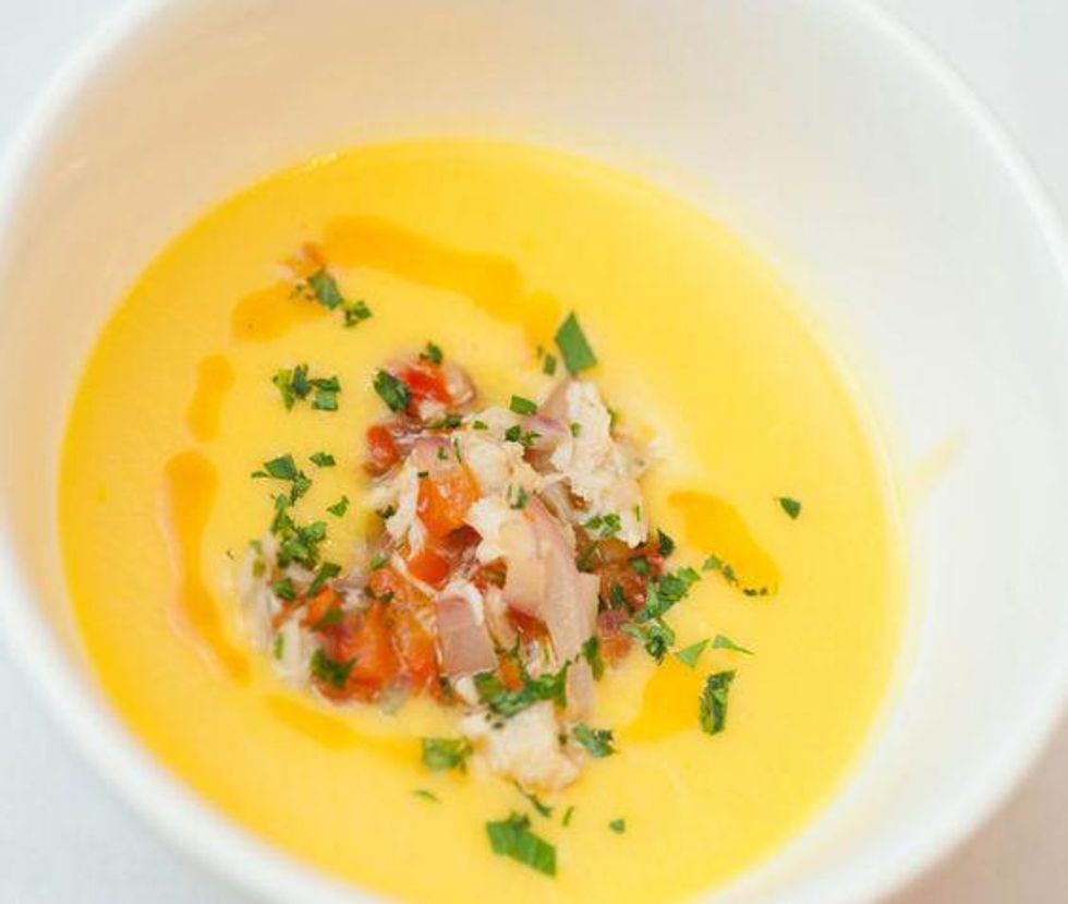 Corn Soup With Crab Meat