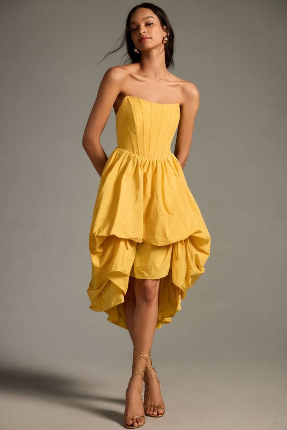 Corset High-Low Bubble Dress