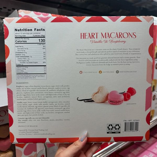 costco heart macarons