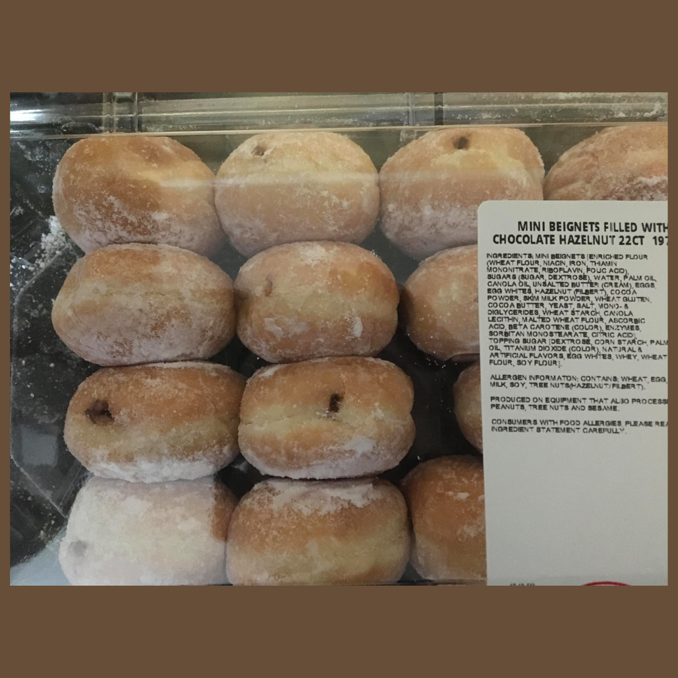 Costco Mini Chocolate Hazelnut Beignets