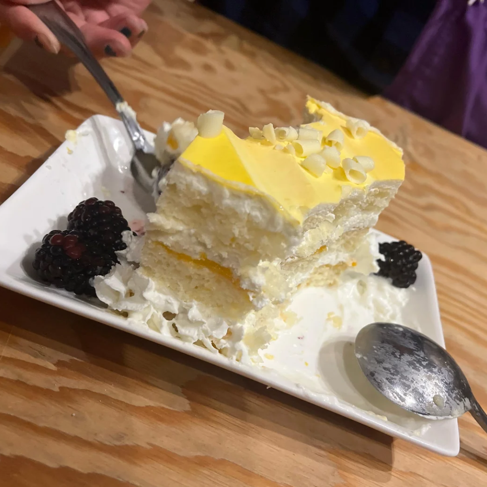 Costco Peaches & Cream Bar Cake