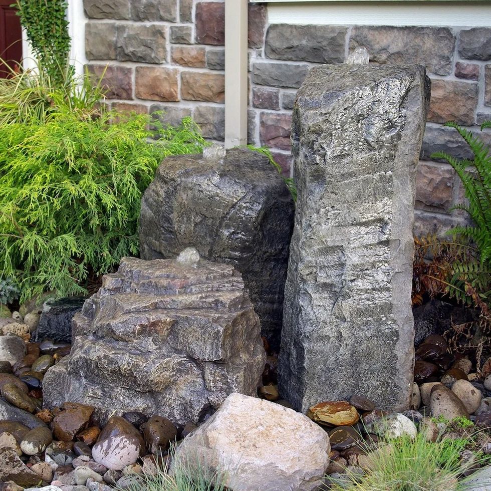 Costco Triple Handcrafted Boulder Fountains