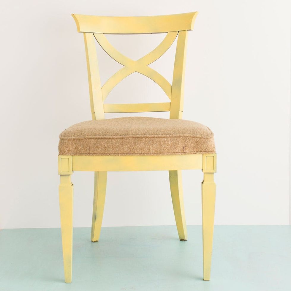 Use Cotton Fabric To Reupholster Your Dining Room Chairs Brit + Co