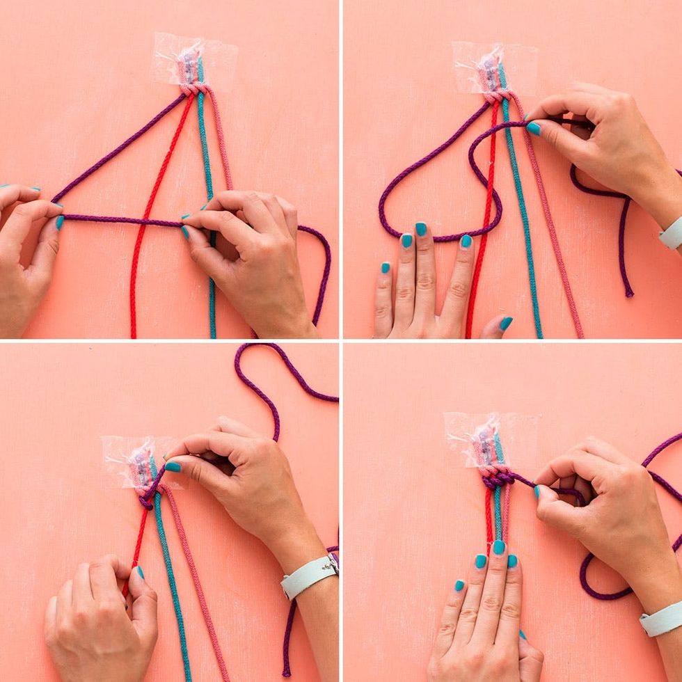 Make This Necklace and Bracelet Duo Out of Cotton Cord Brit + Co