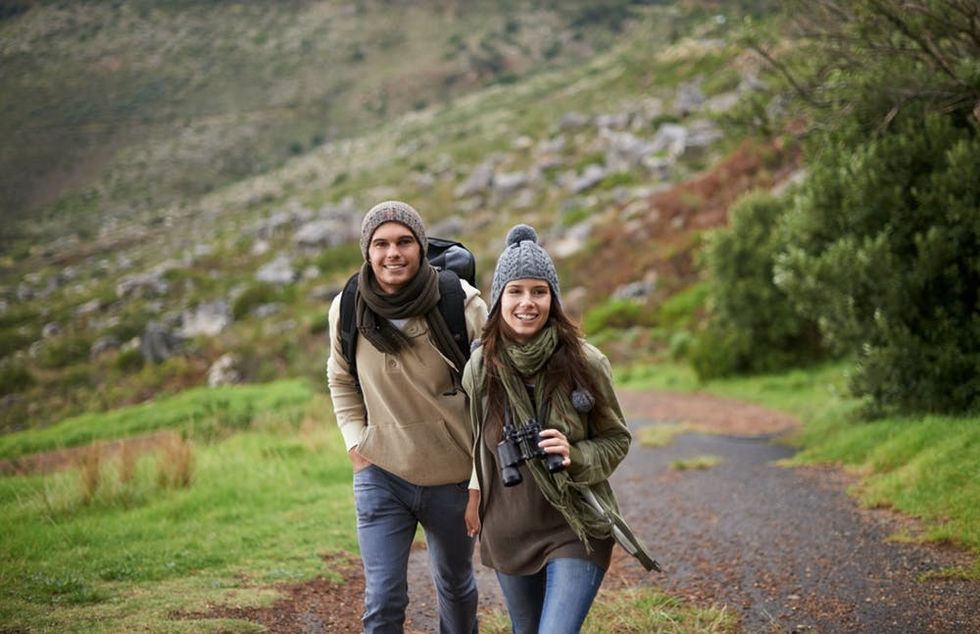couple hiking